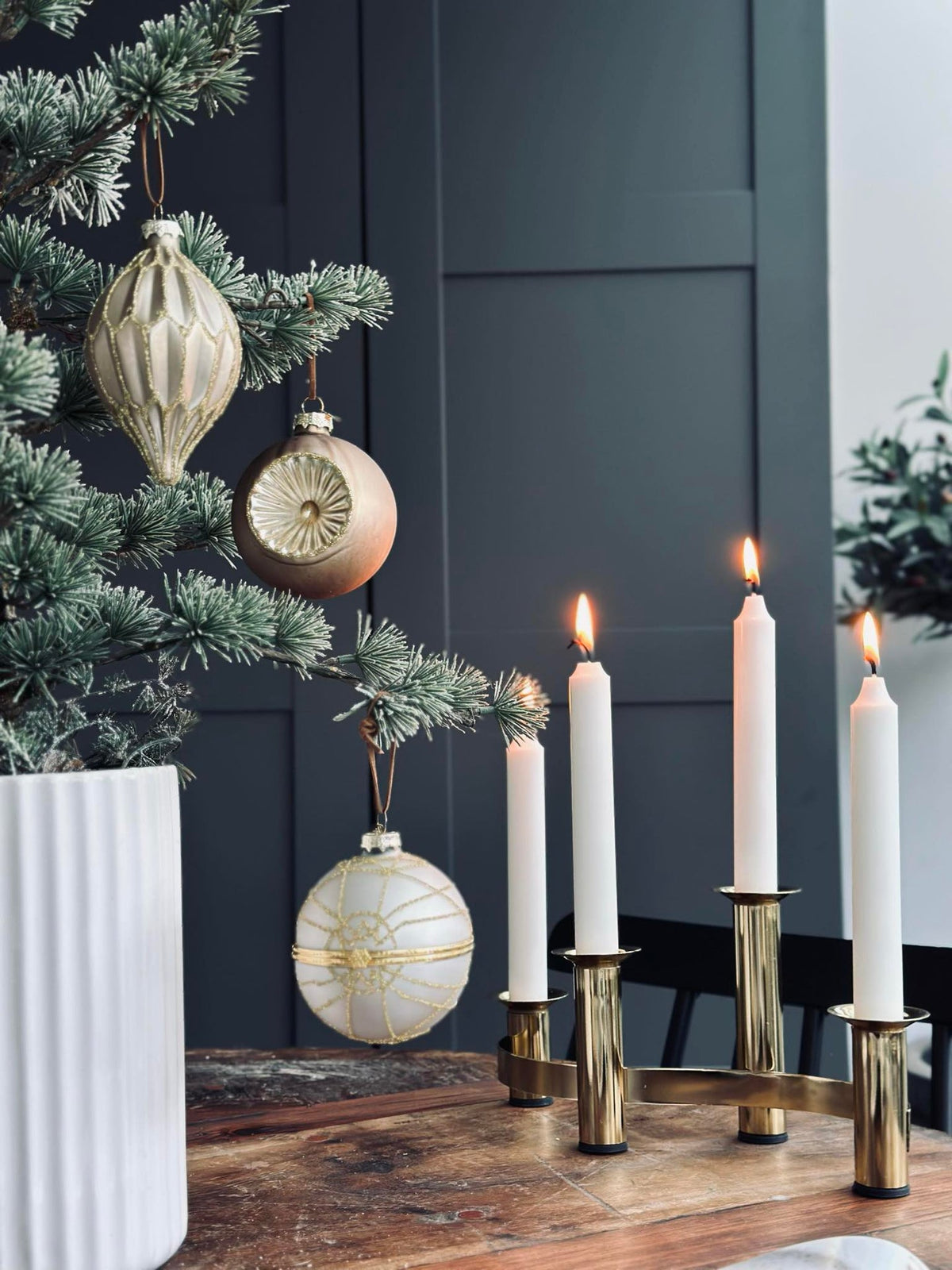 Glazen kerstballen GOLD - Verpakking van 3 stuks