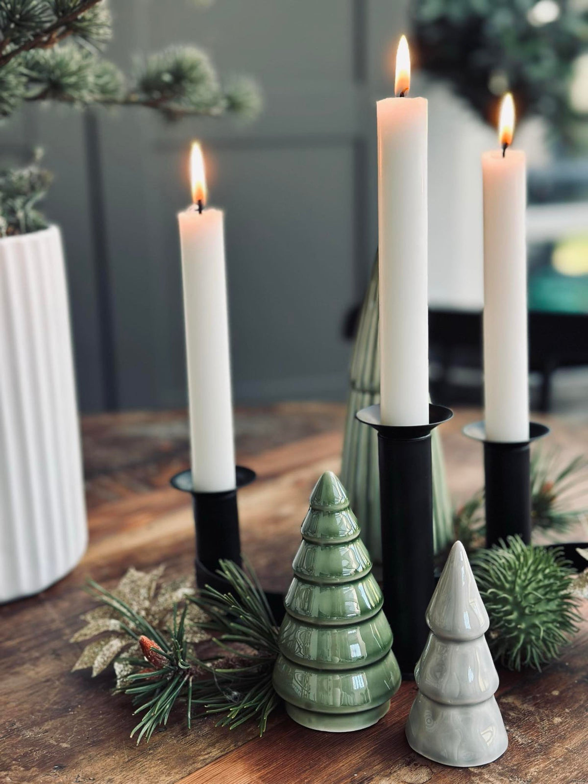 Adventskandelaar - Zwart