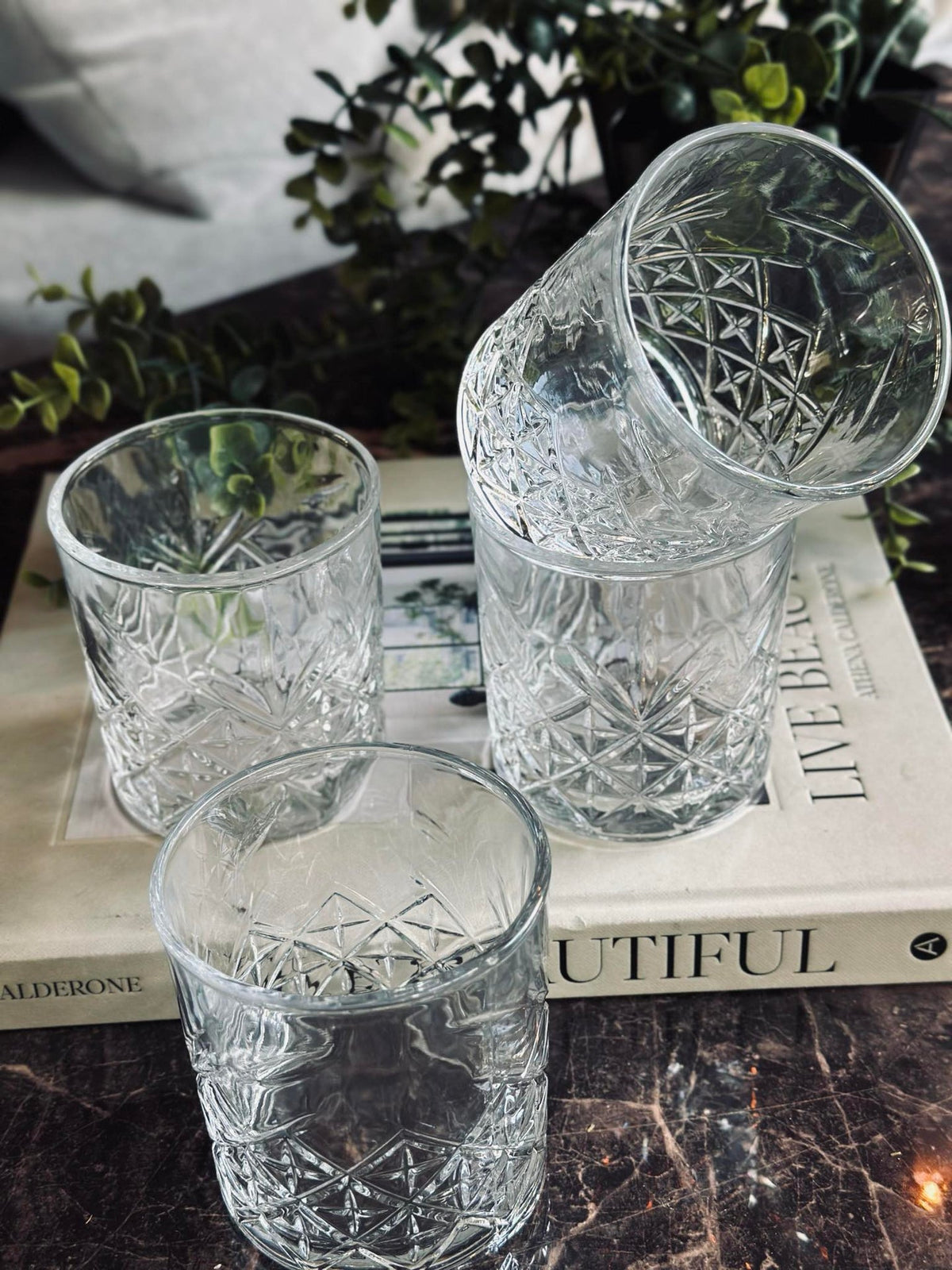 Whiskyglazen / waterglazen - 4 st.