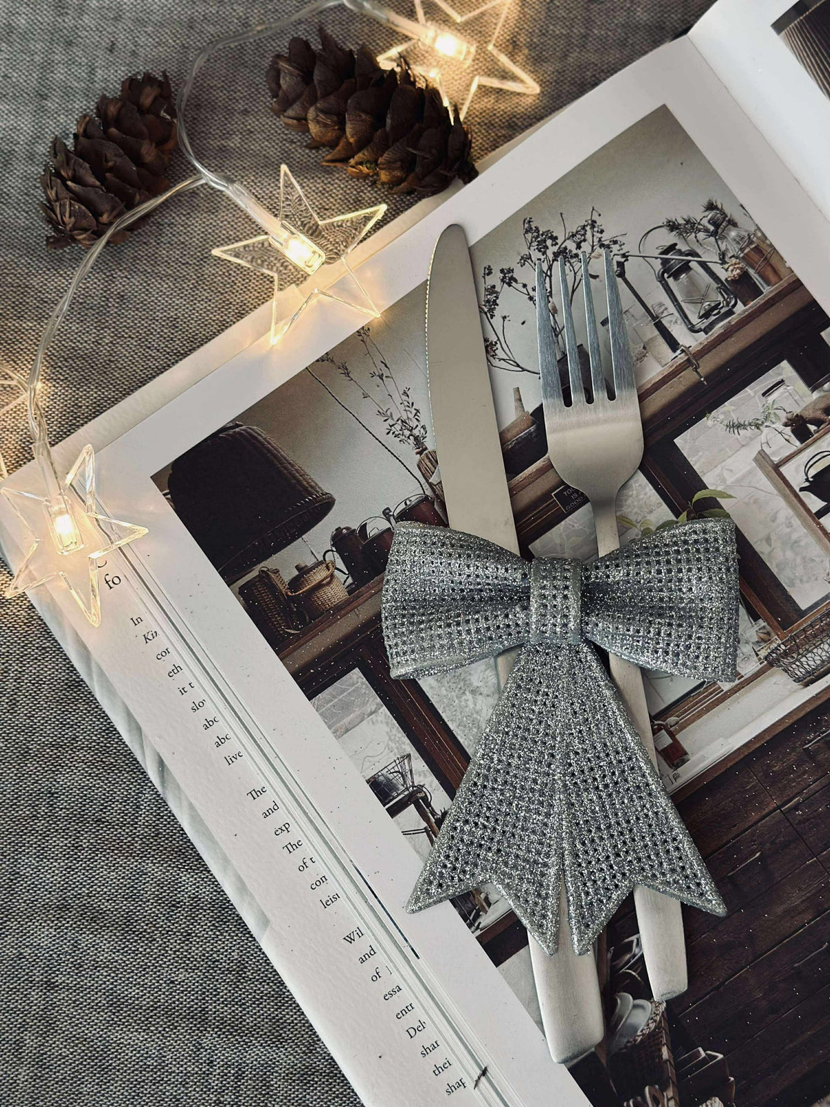 Strik glitter - Silver