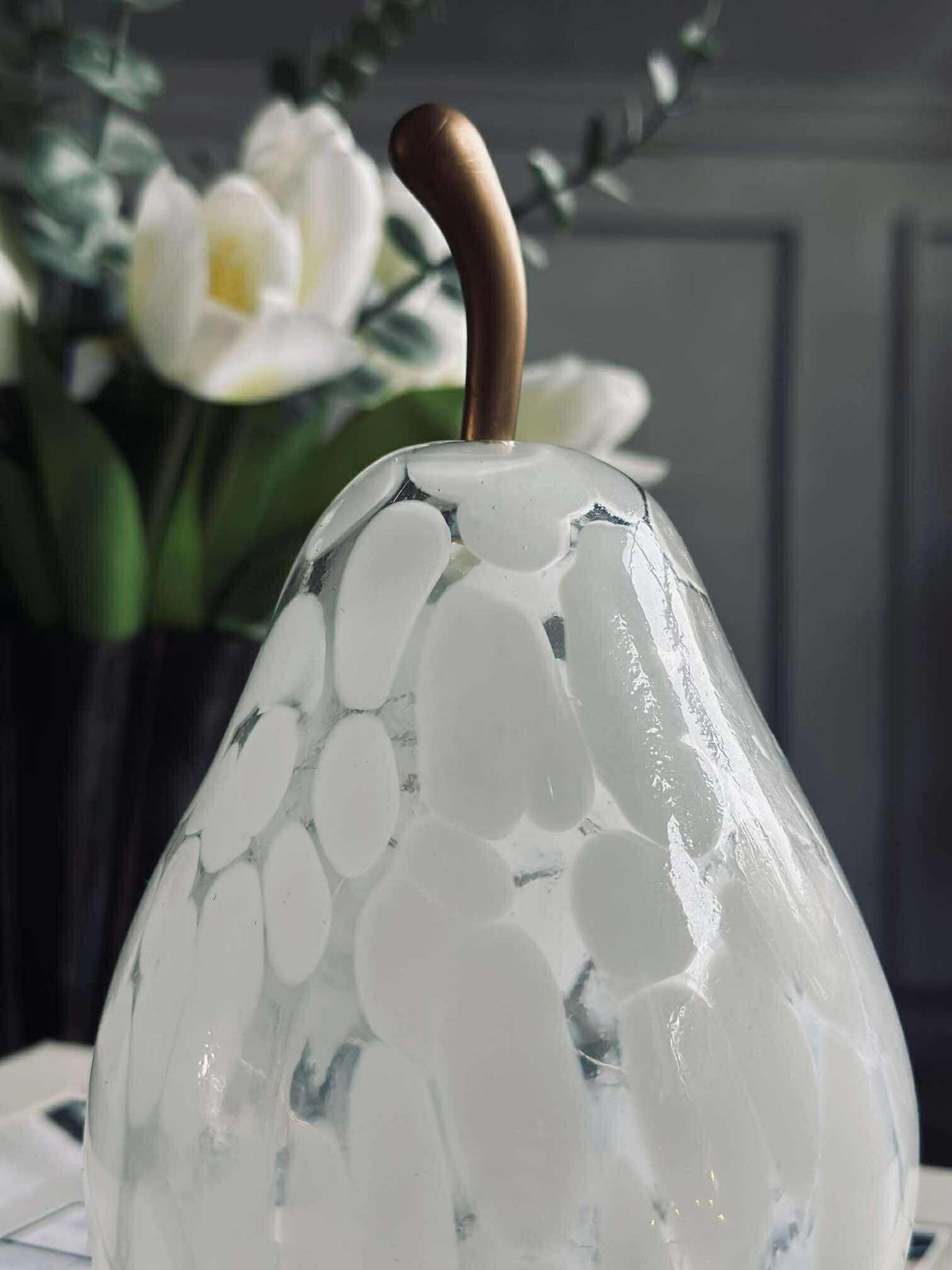 Lamp in de vorm van een peer met licht - Wit