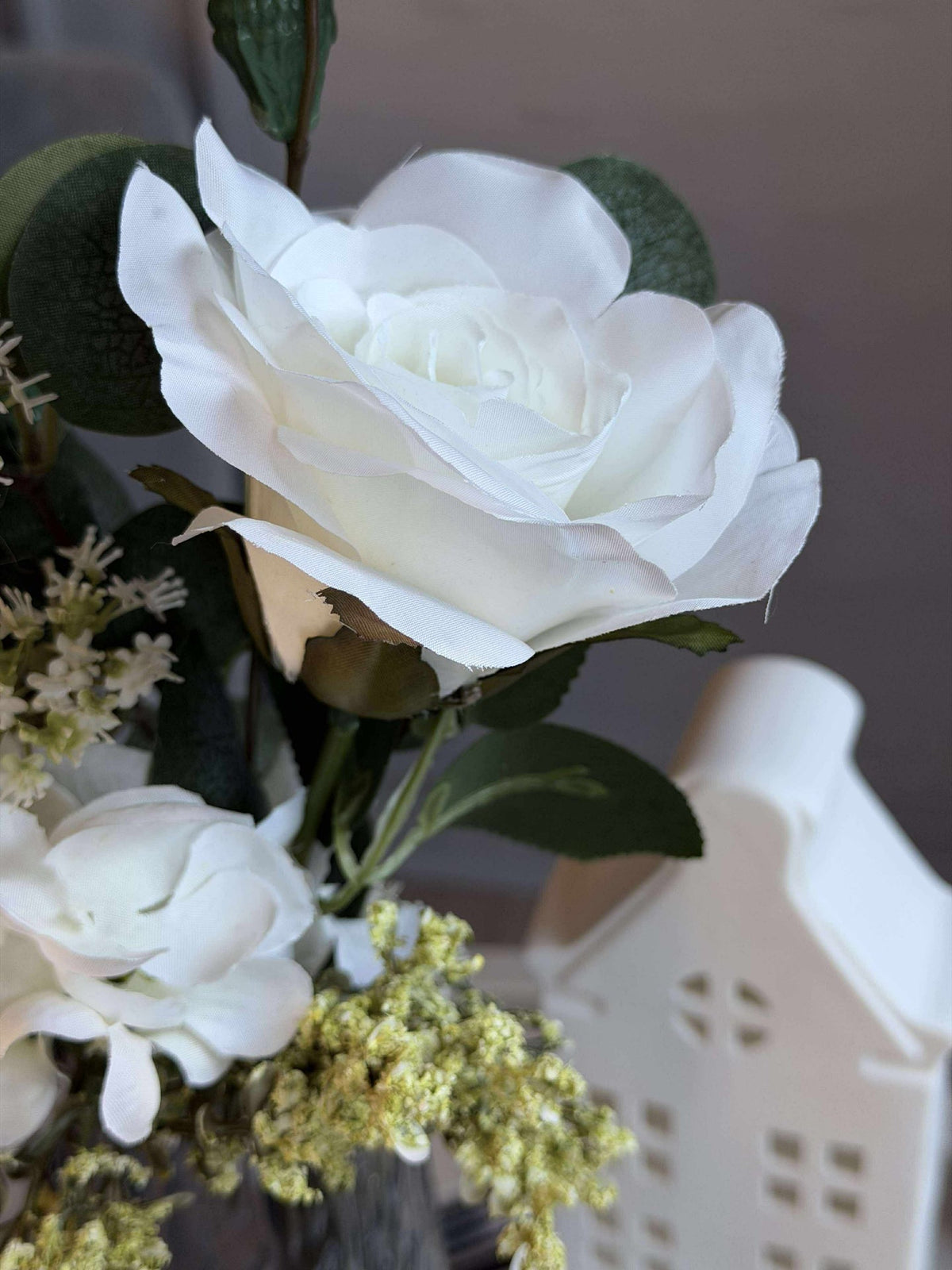 Boeket met hortensia - Wit