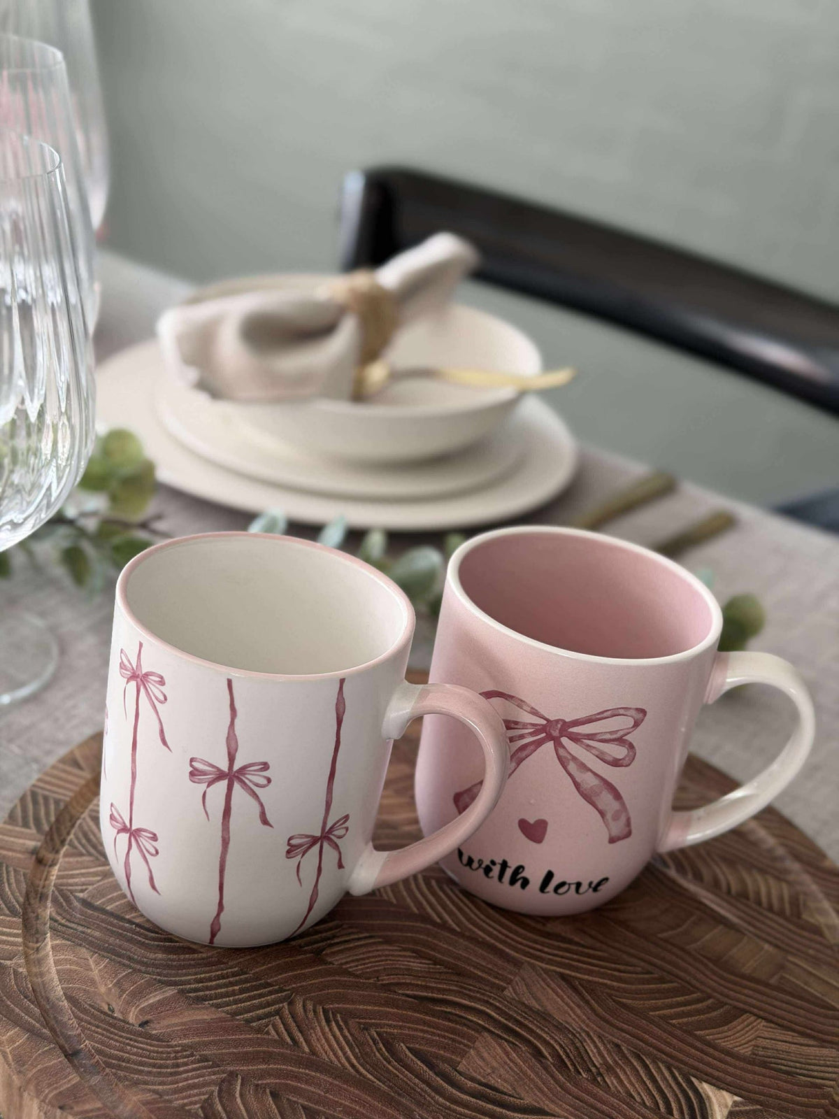 Beker Strikje - Soft rose