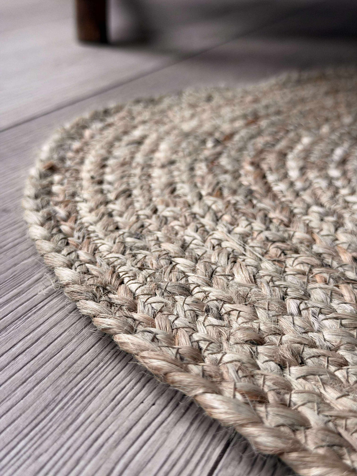 Deurmat Jute Ovaal