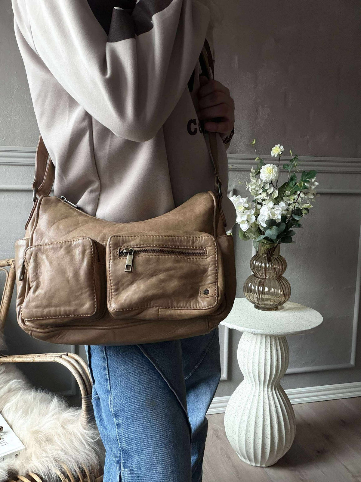 Schoudertas Sienna - Camel