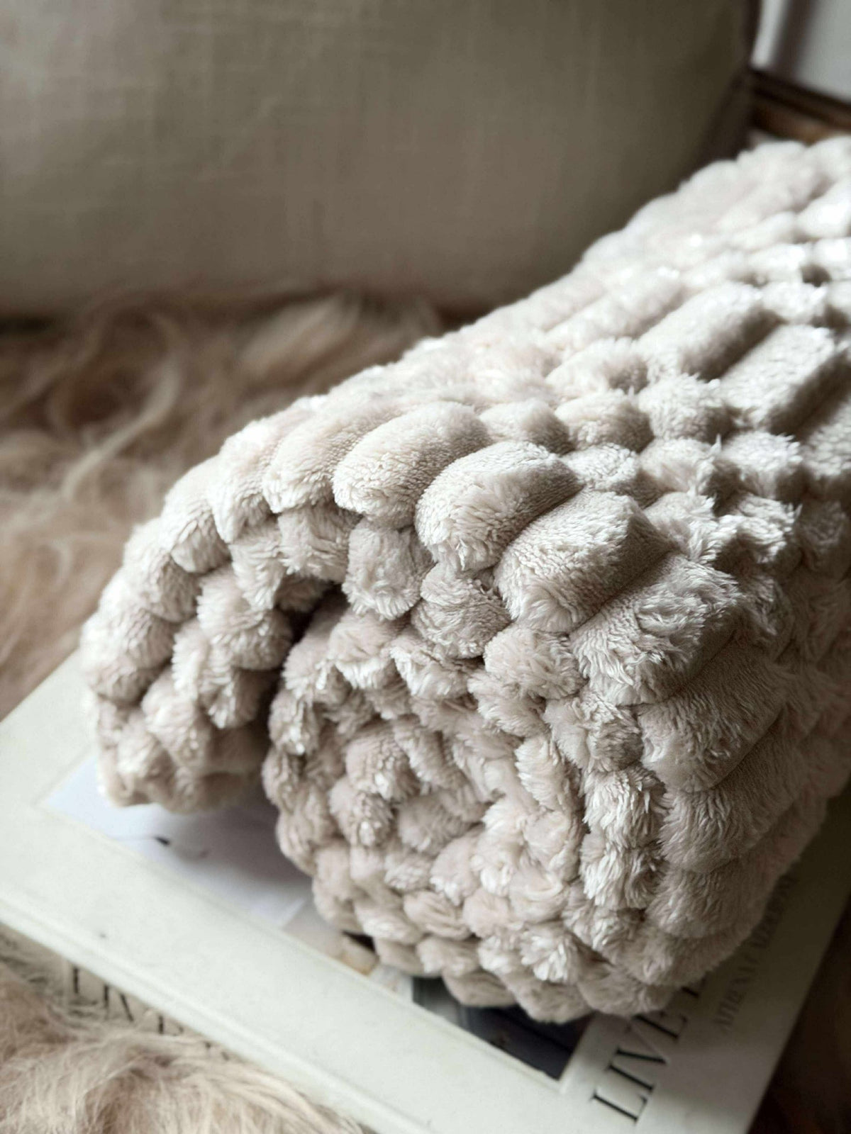 Plaid SUPER SOFT - Zand