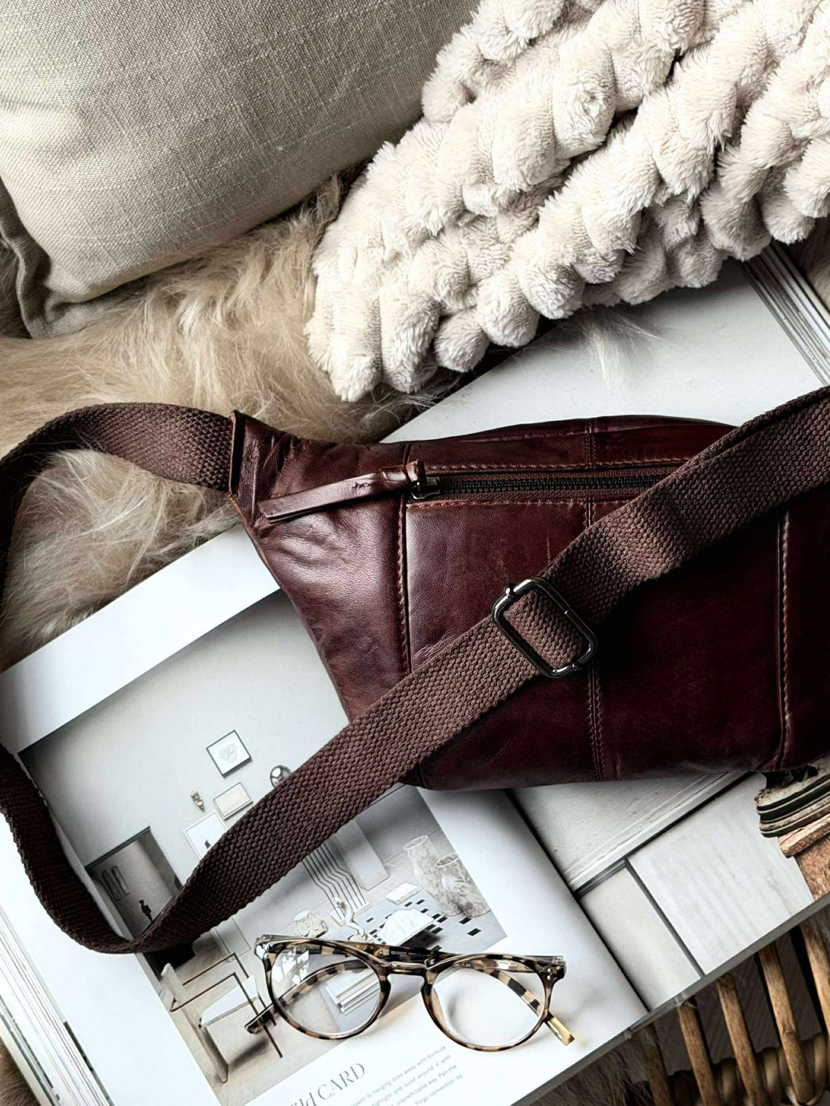 Bumbag JUNE - New Dark cognac
