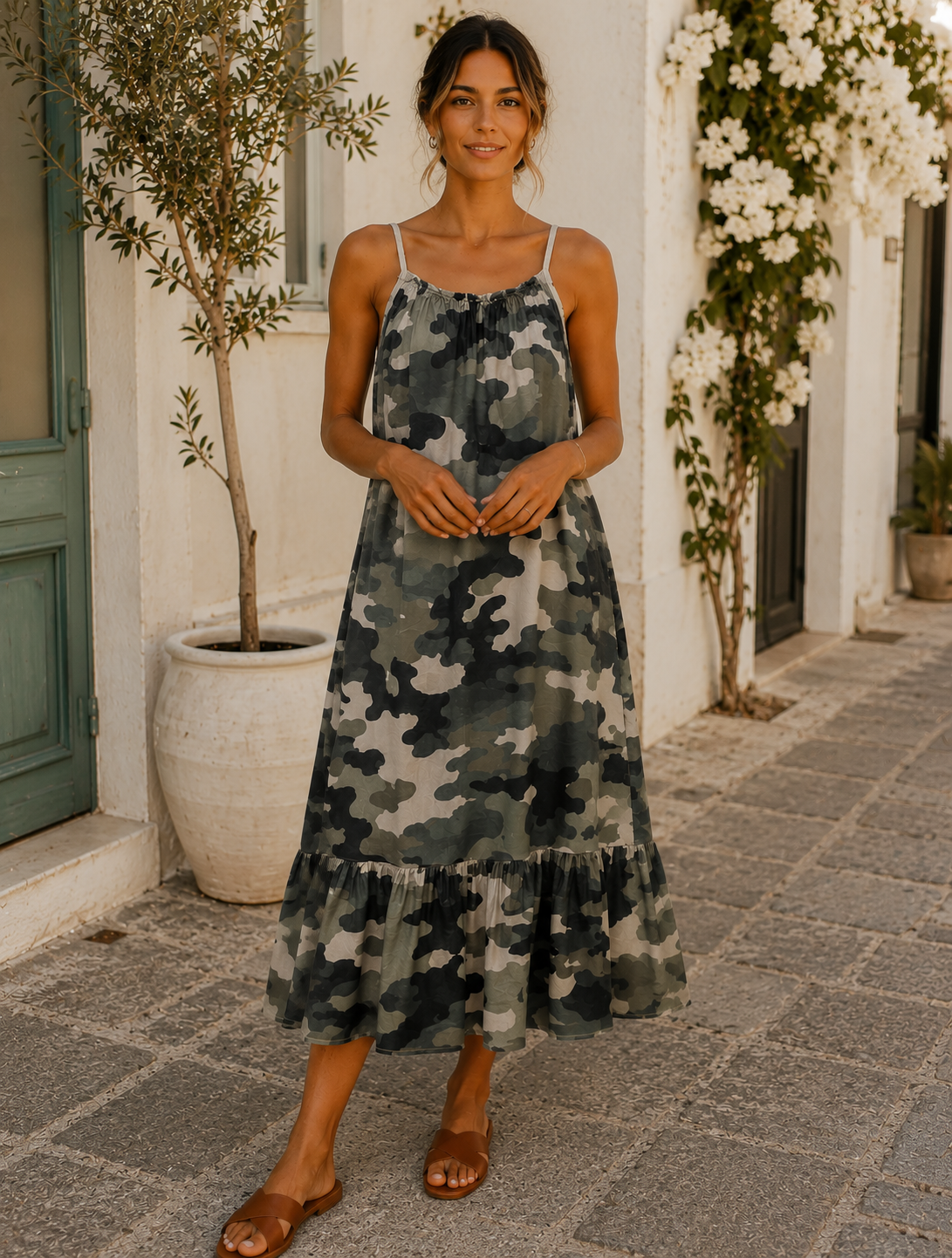 Jurk Luliana Military