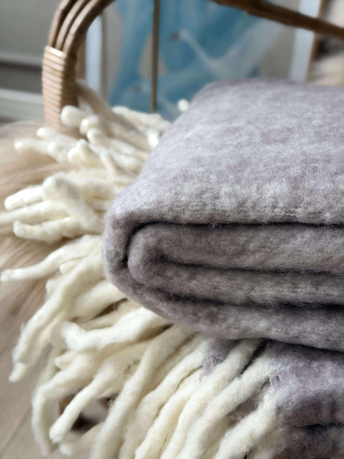 Heerlijke warme plaid – Lavendel