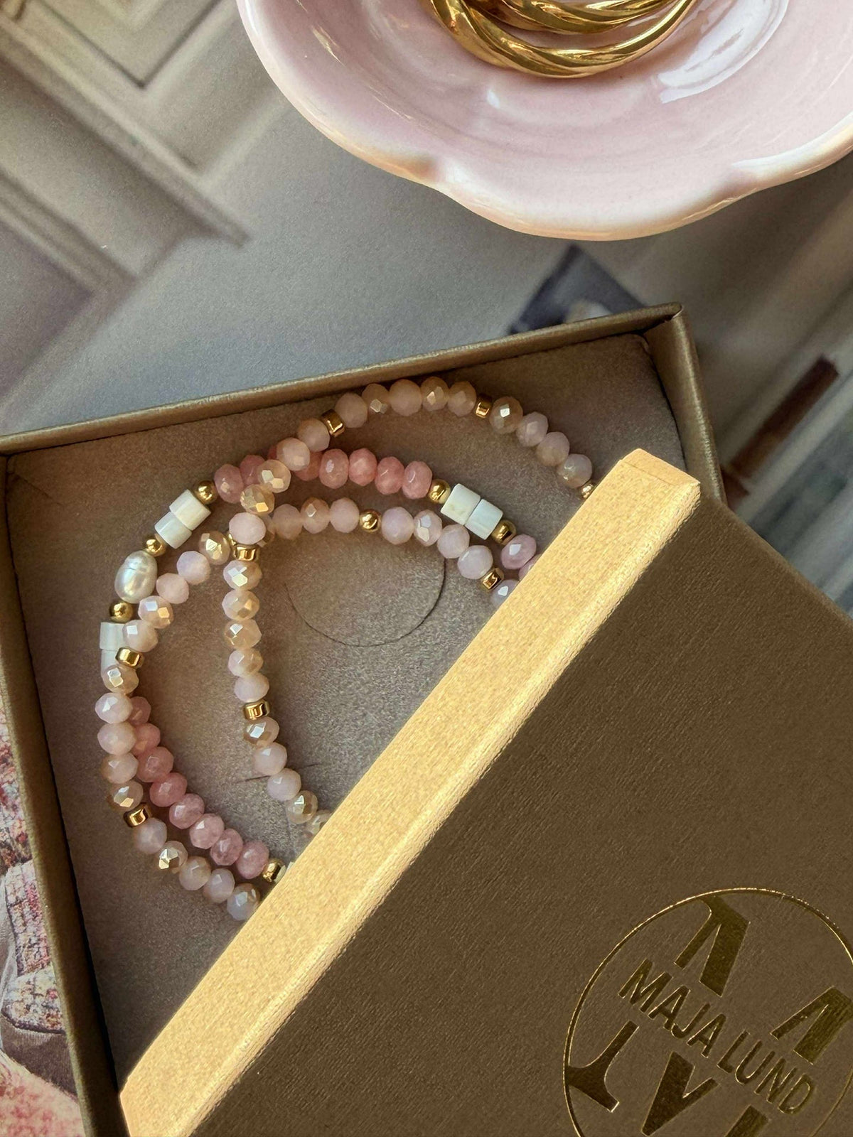 Armband Sarabella Soft Rose – Set van 3 stuks