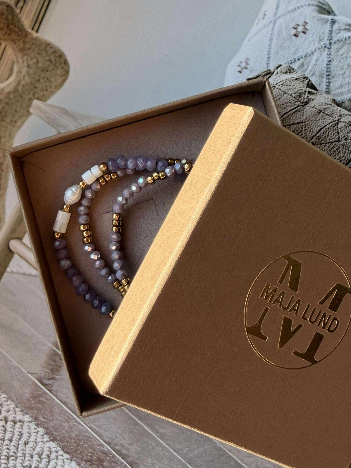 Armband Sarabella Lavendel – Set van 3 stuks