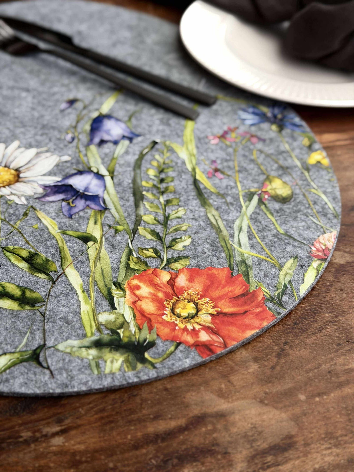 Placemat Pasen - Grijze ovaal
