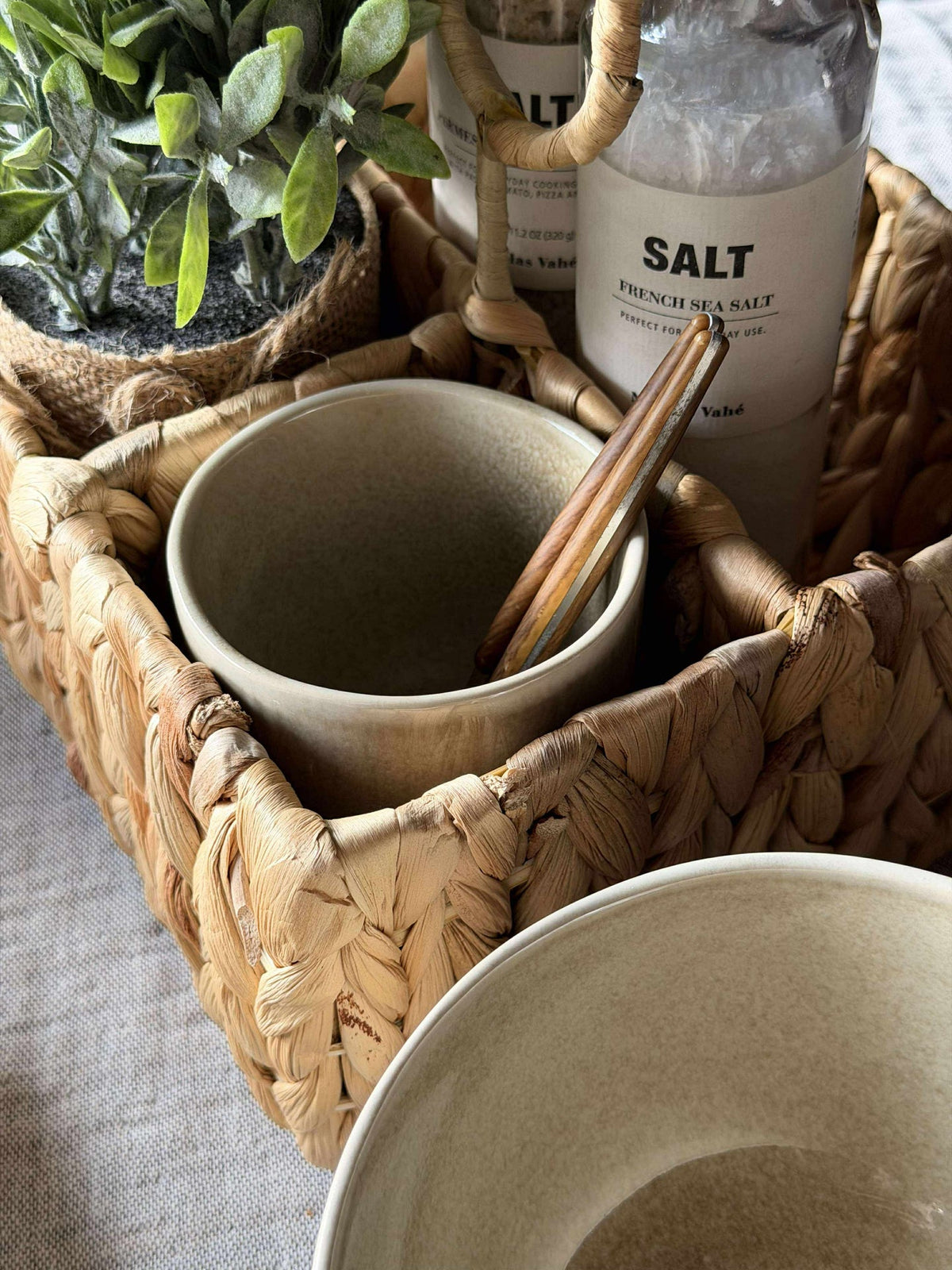 Beker Lydia keramiek - Set van 4 Beige