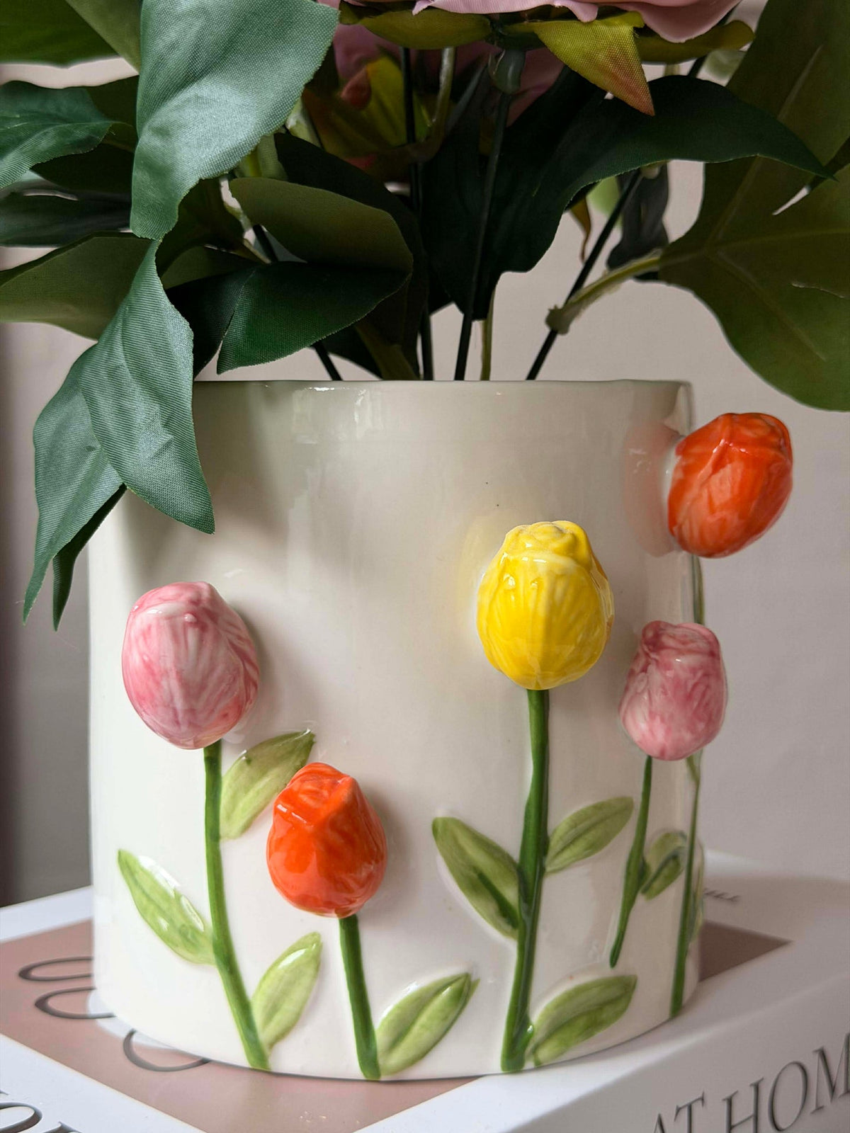 Sierpot met tulpen - meerdere maten