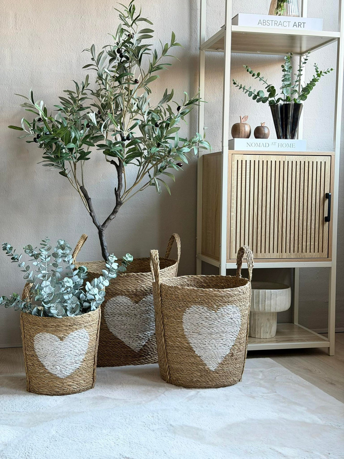 Mandenset met hart - set van 3 st.