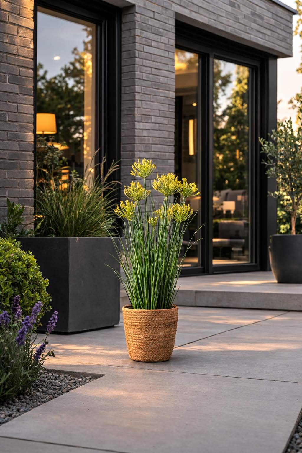 Schermbloem in pot voor binnen en buiten - 70 cm