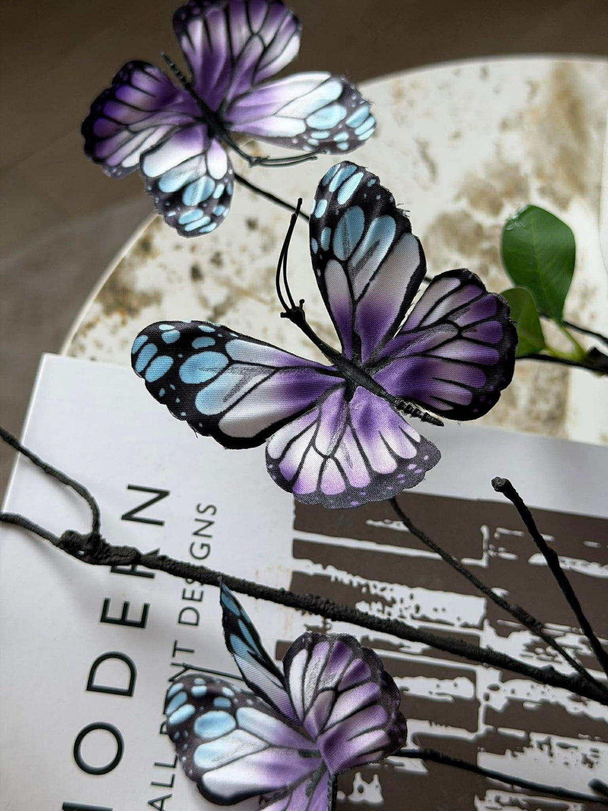 Tak met vlinders - Paars
