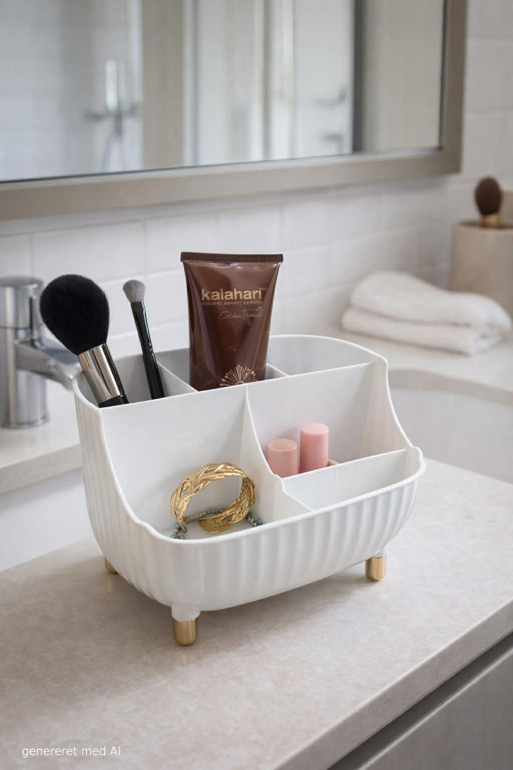 Make-up organizer 6 vakken- Wit