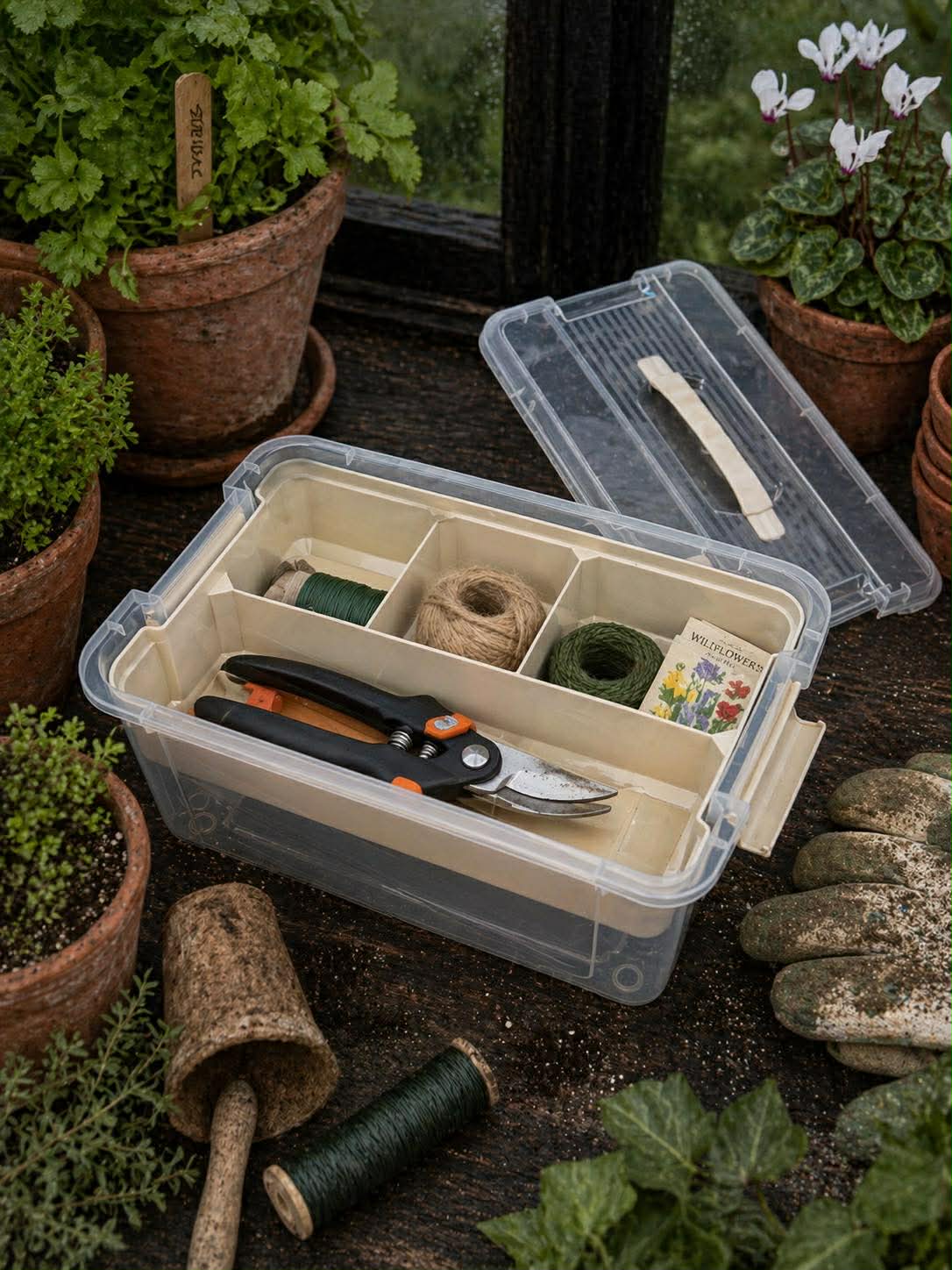 Opbergbox met indeling