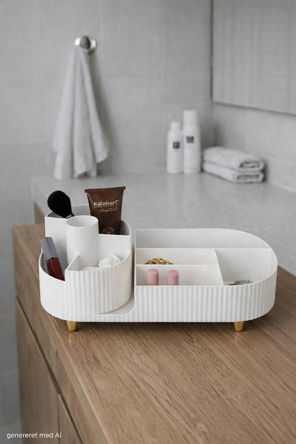 Make-up organizer met 9 vakken en draaifunctie