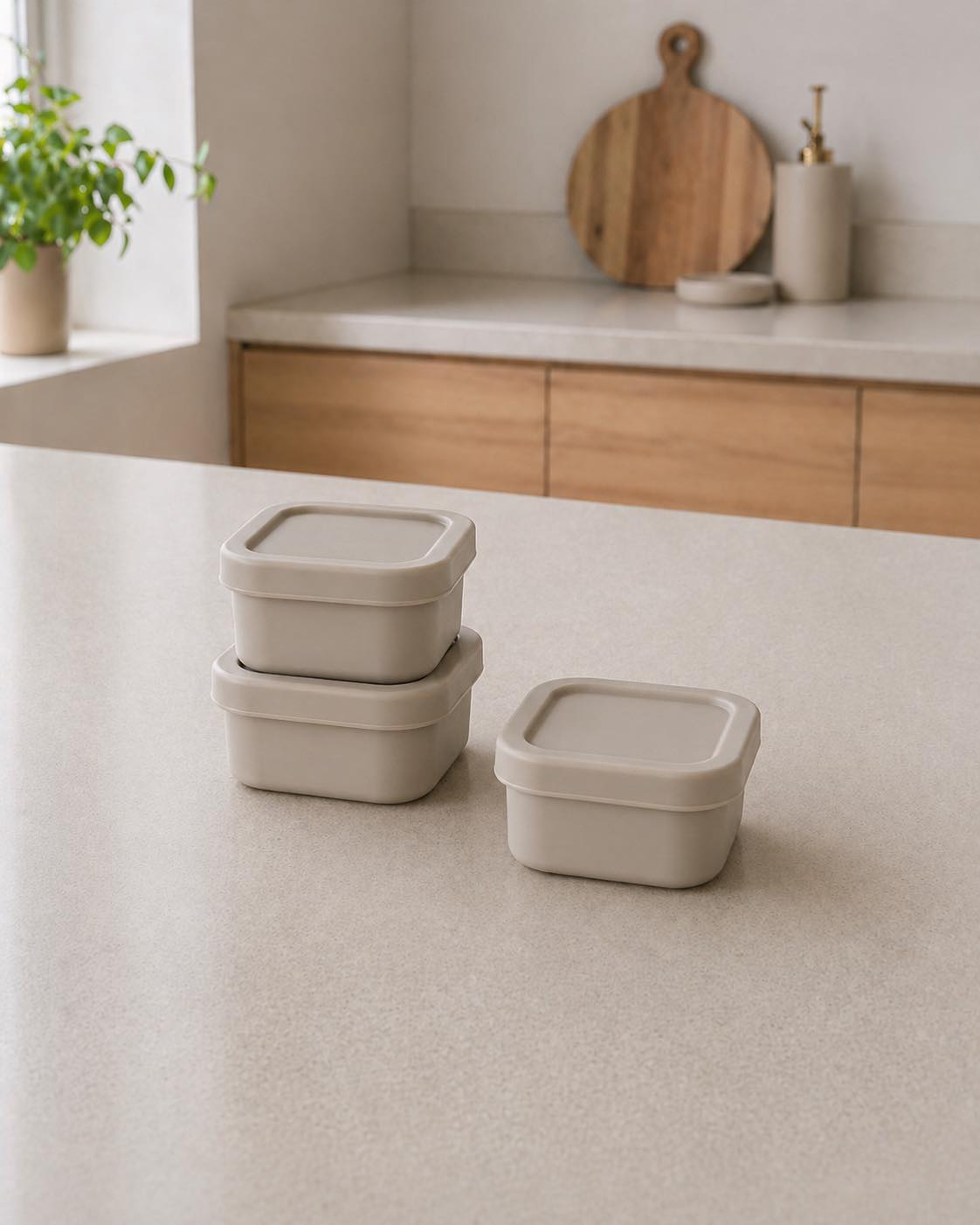 Opbergbakjes siliconen - set van 3 stuks