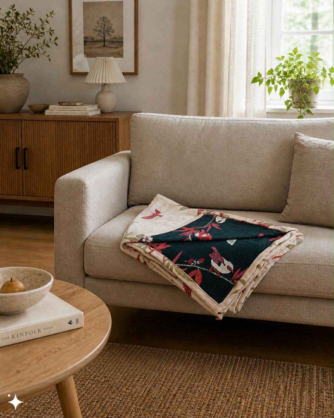 Plaid JACQUARD - vogels