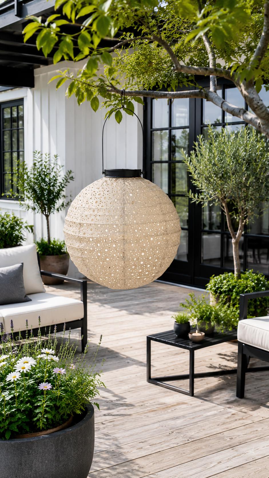 Lamp op zonne-energie - Beige