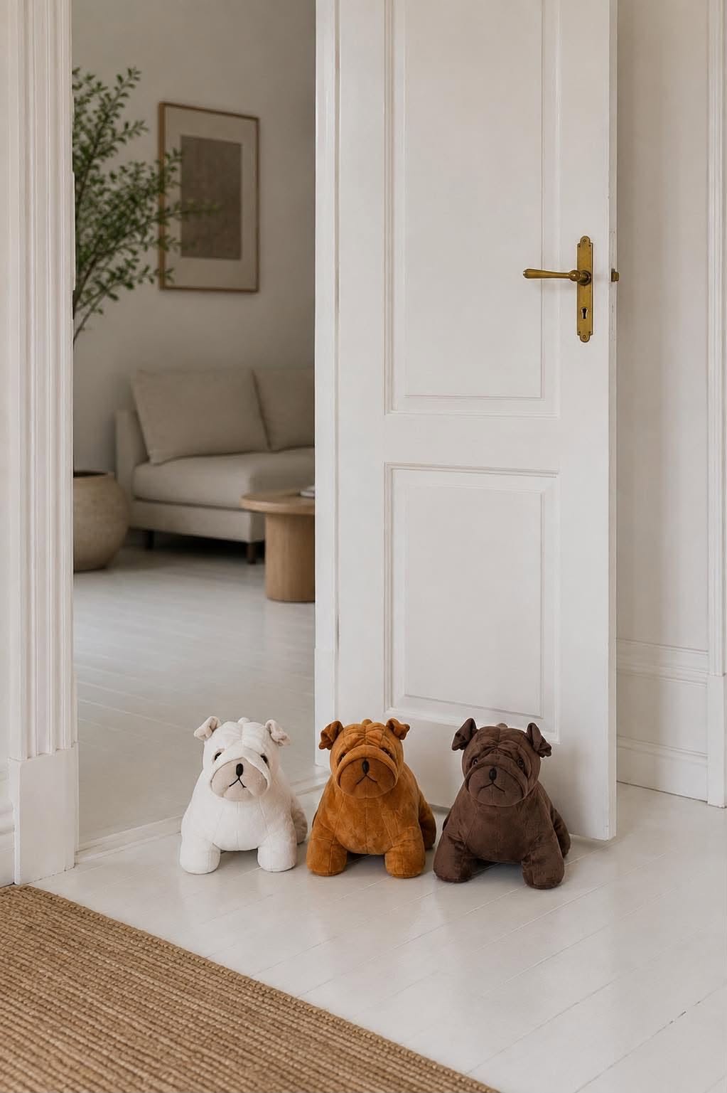Deurstopper Franse bulldog - Beige