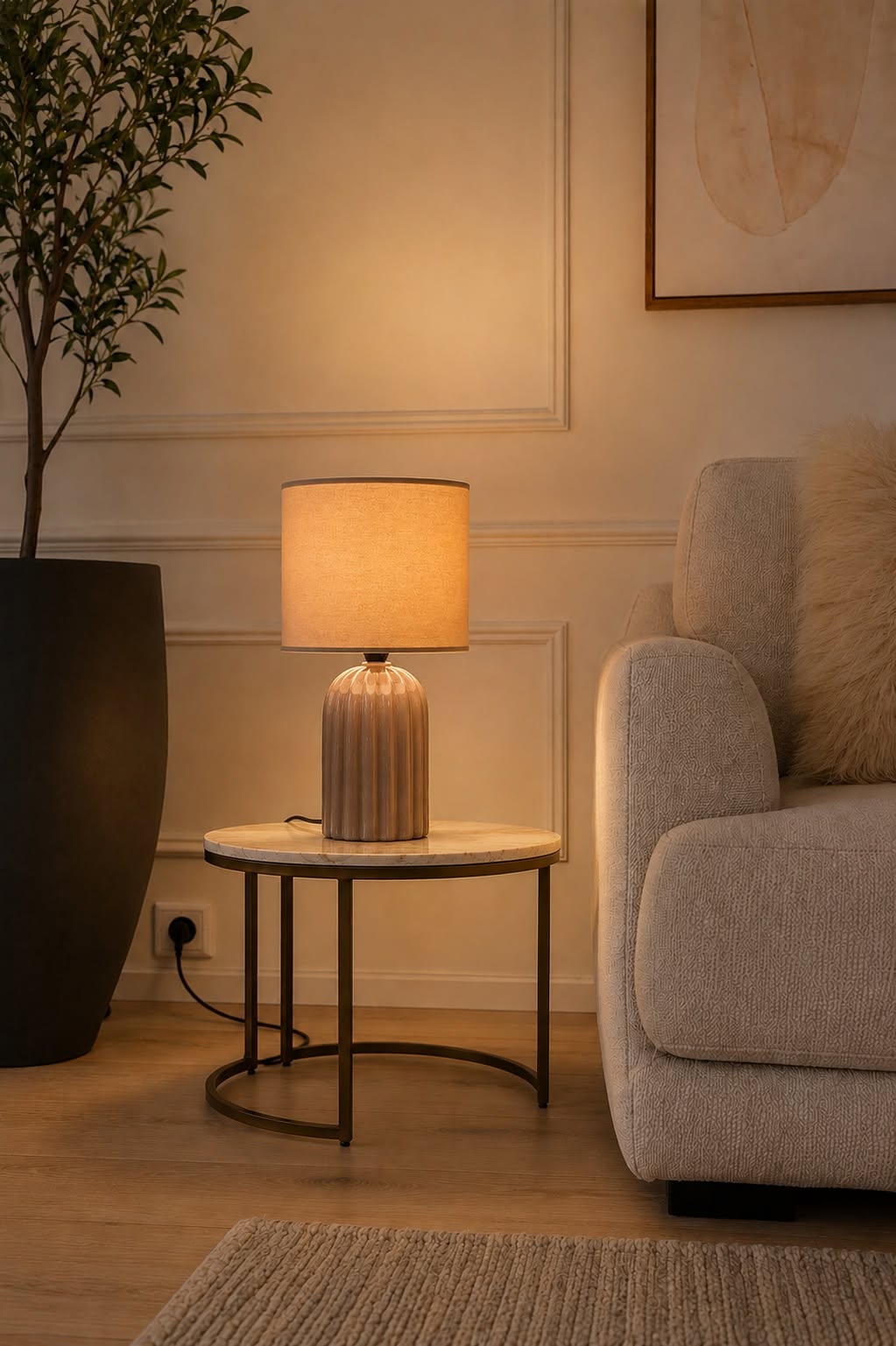 Tafellamp Taupe