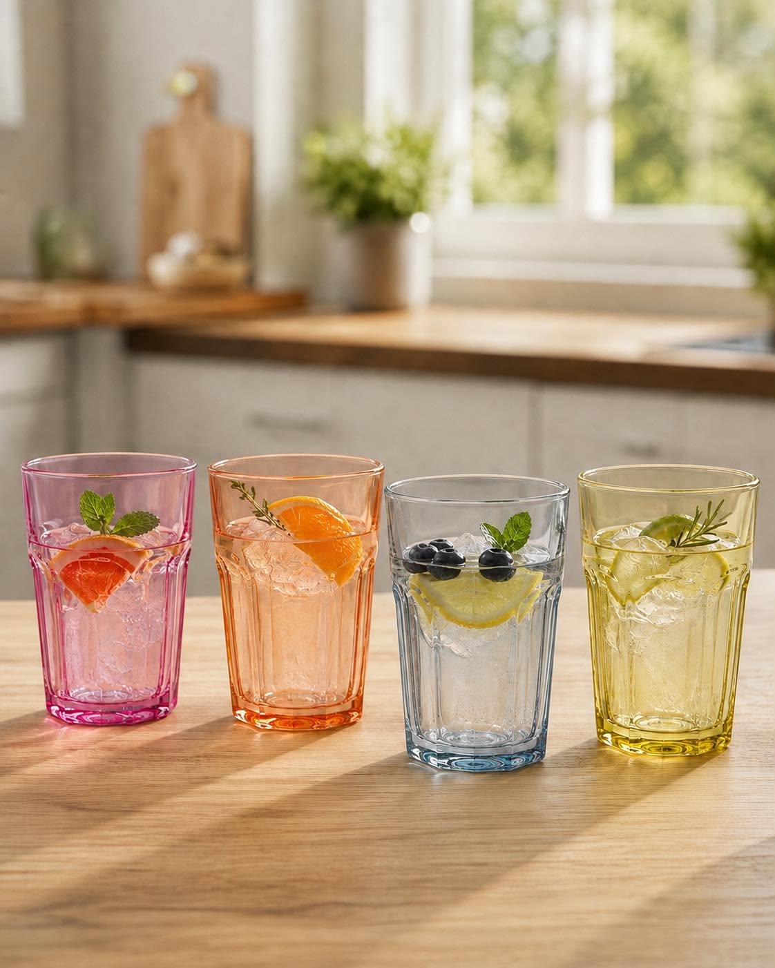 Drinkglazen COLOR - Set van 4 stuks