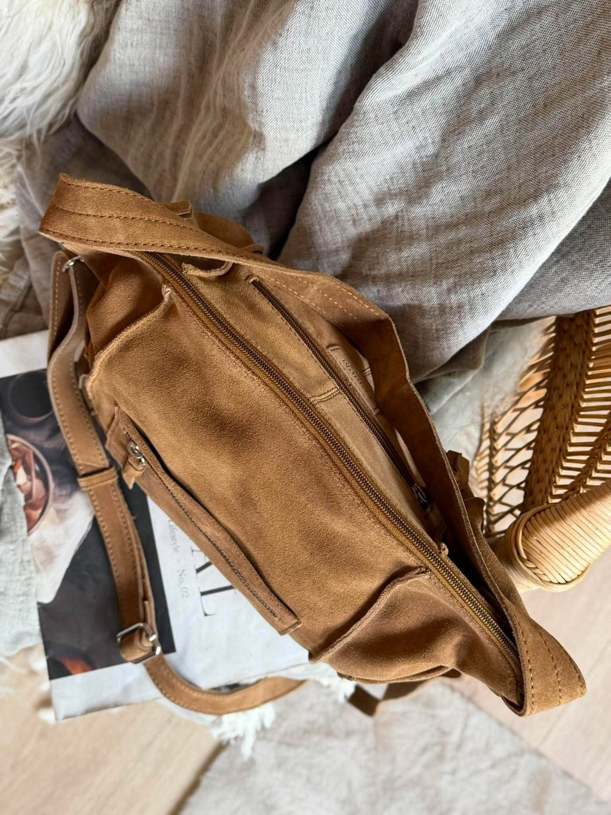 Crossover XL suède camel