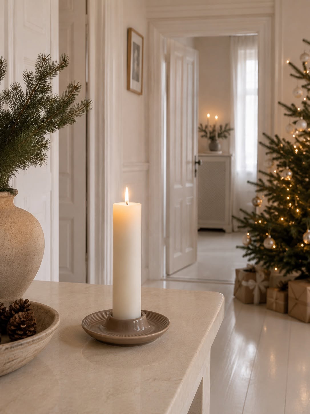 Kandelaarschaal White
