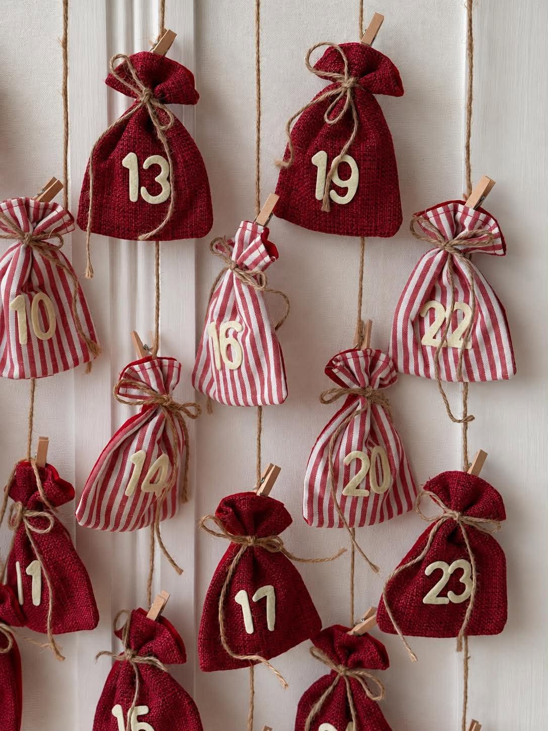 Adventskalender met ophanging