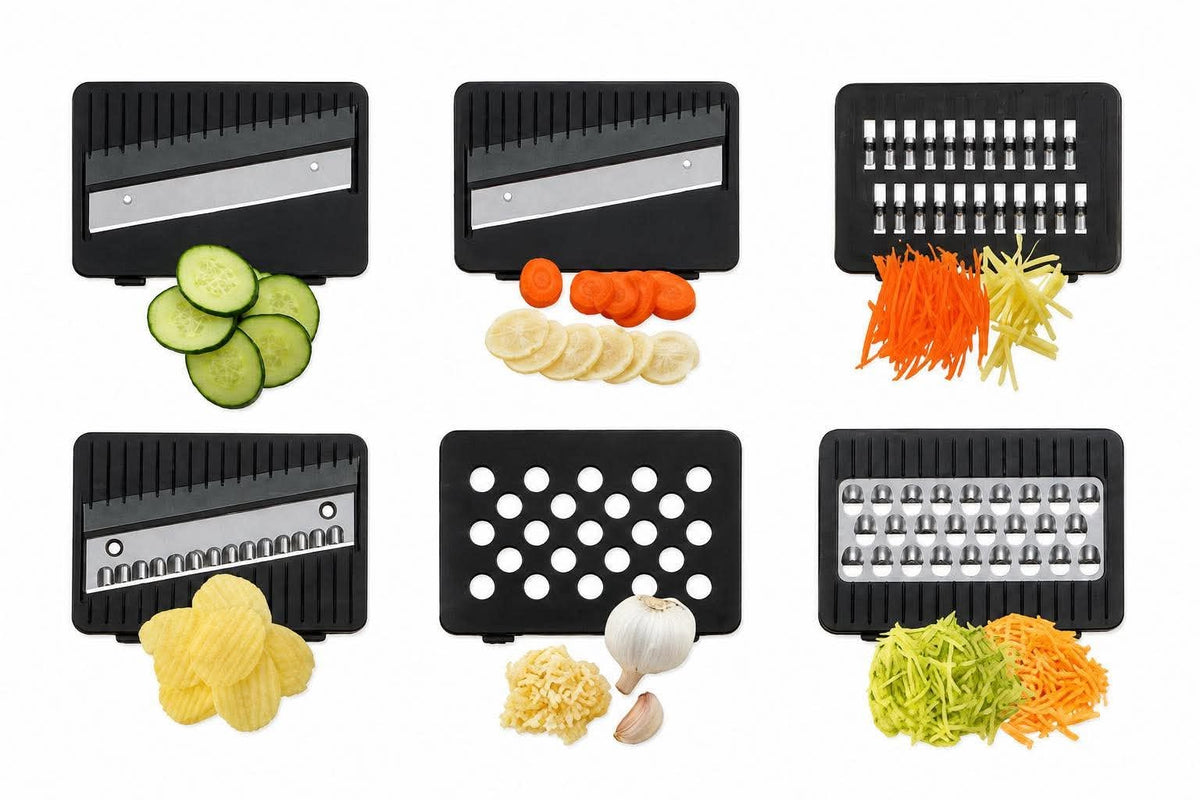 Mandoline - Ink-box en 6 verschillende messen