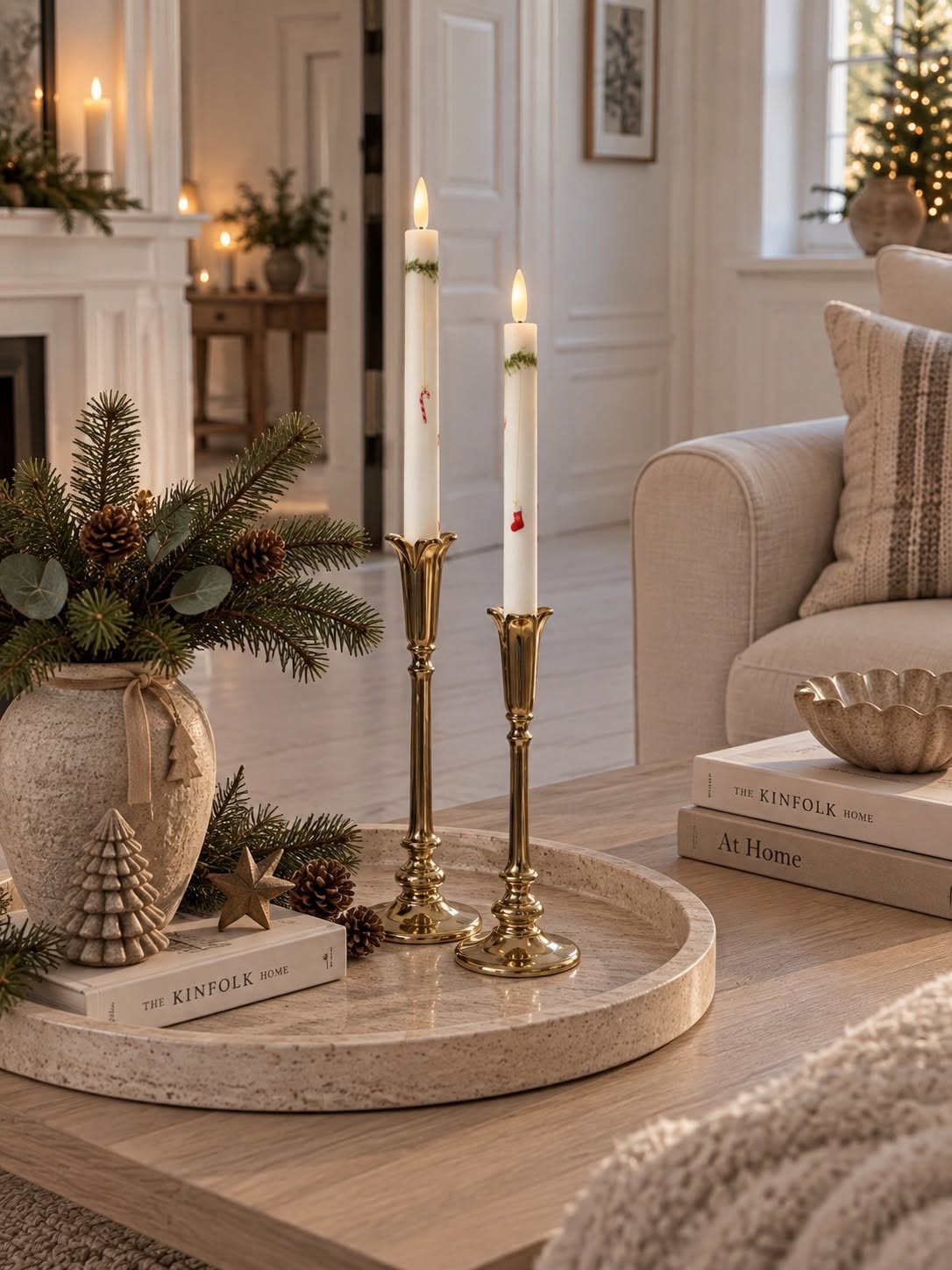 LED Dinerkaarsen 2 stuks - Kerst