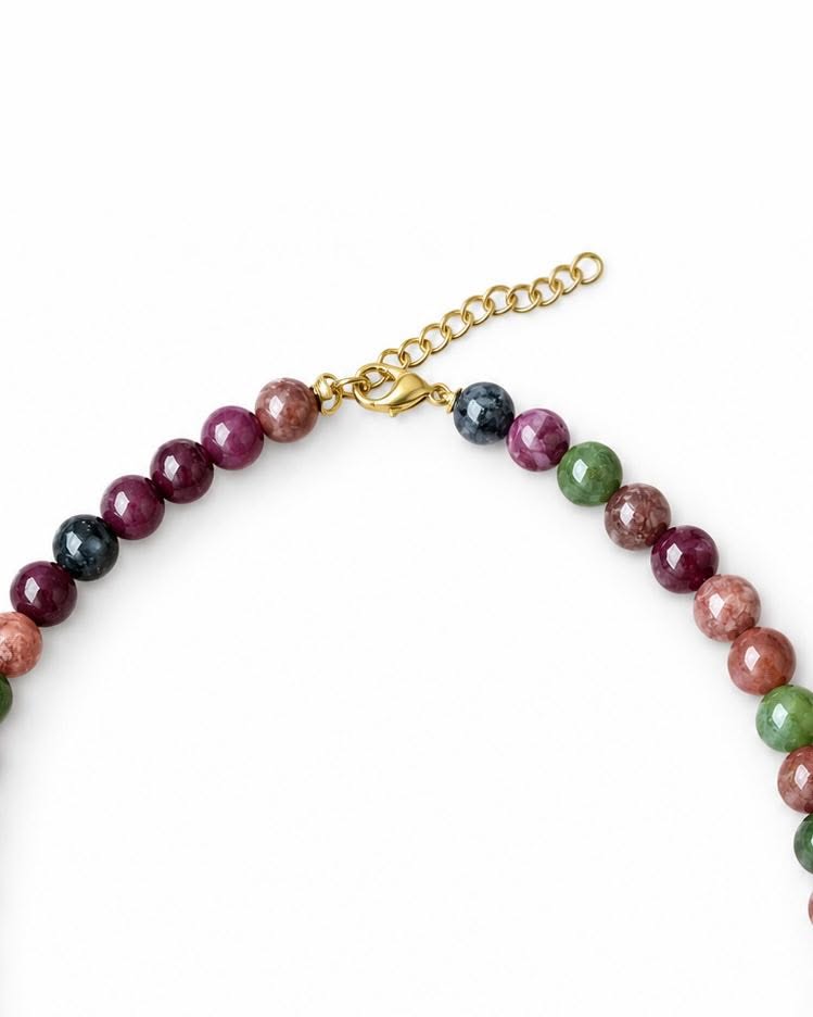 Ketting Mary Emerald/Berry Mix