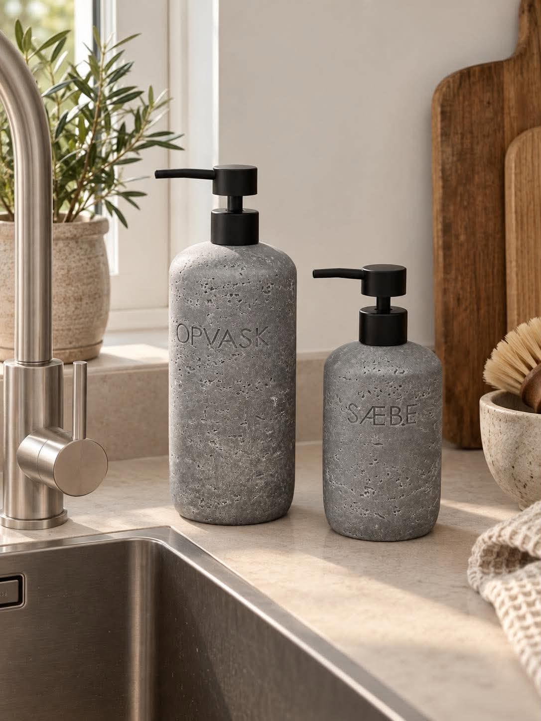 Dispenser met pomp - Grijs