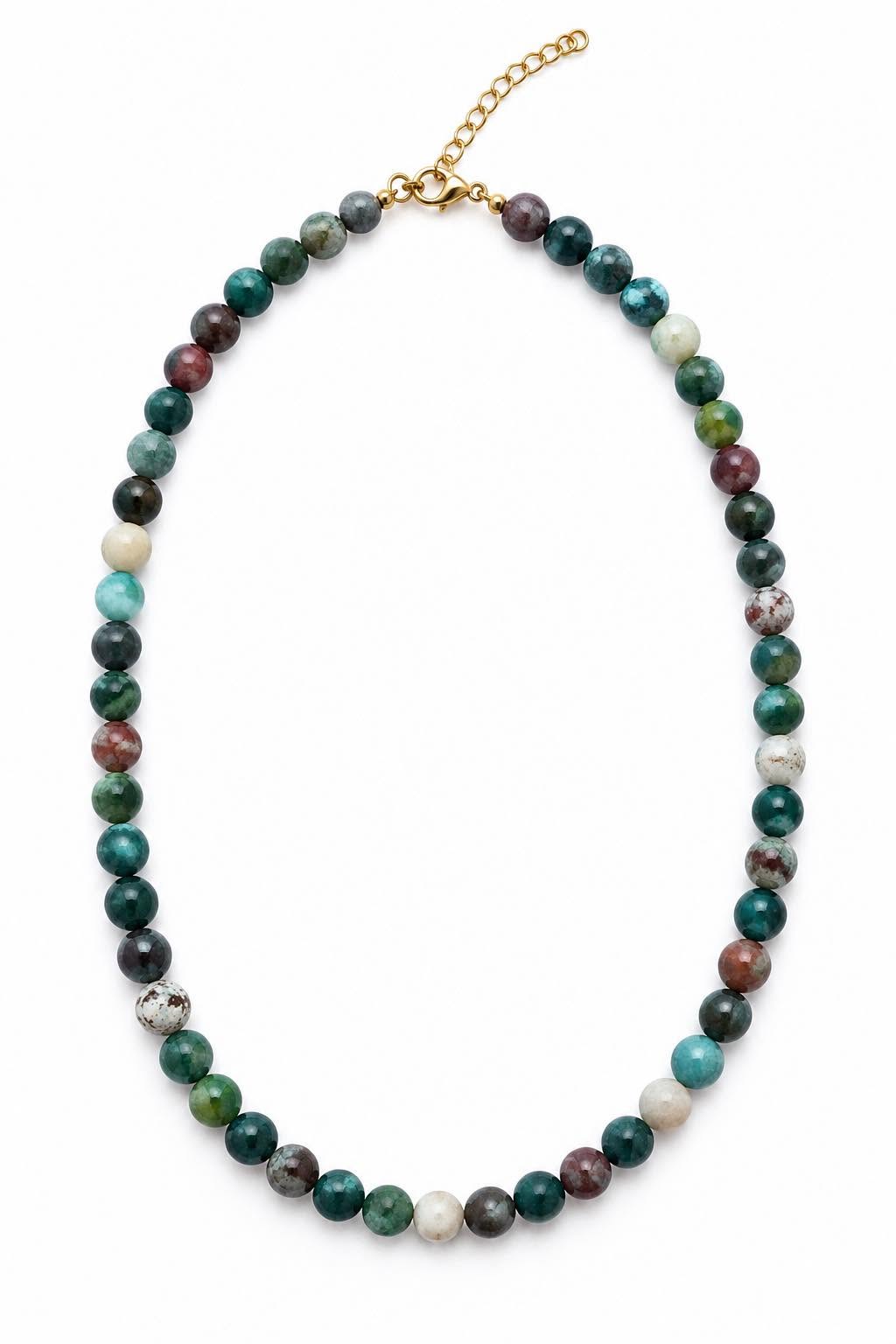 Halsketting Mary Emerald/Lavendel Mix