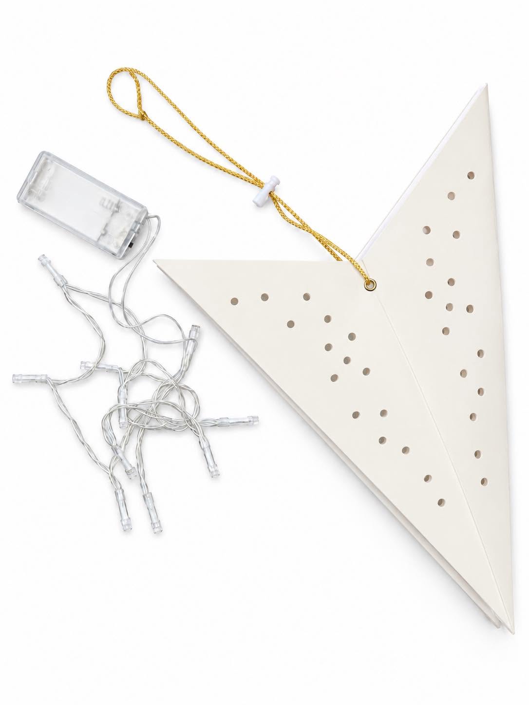 Ster met led licht - Wit 60 cm