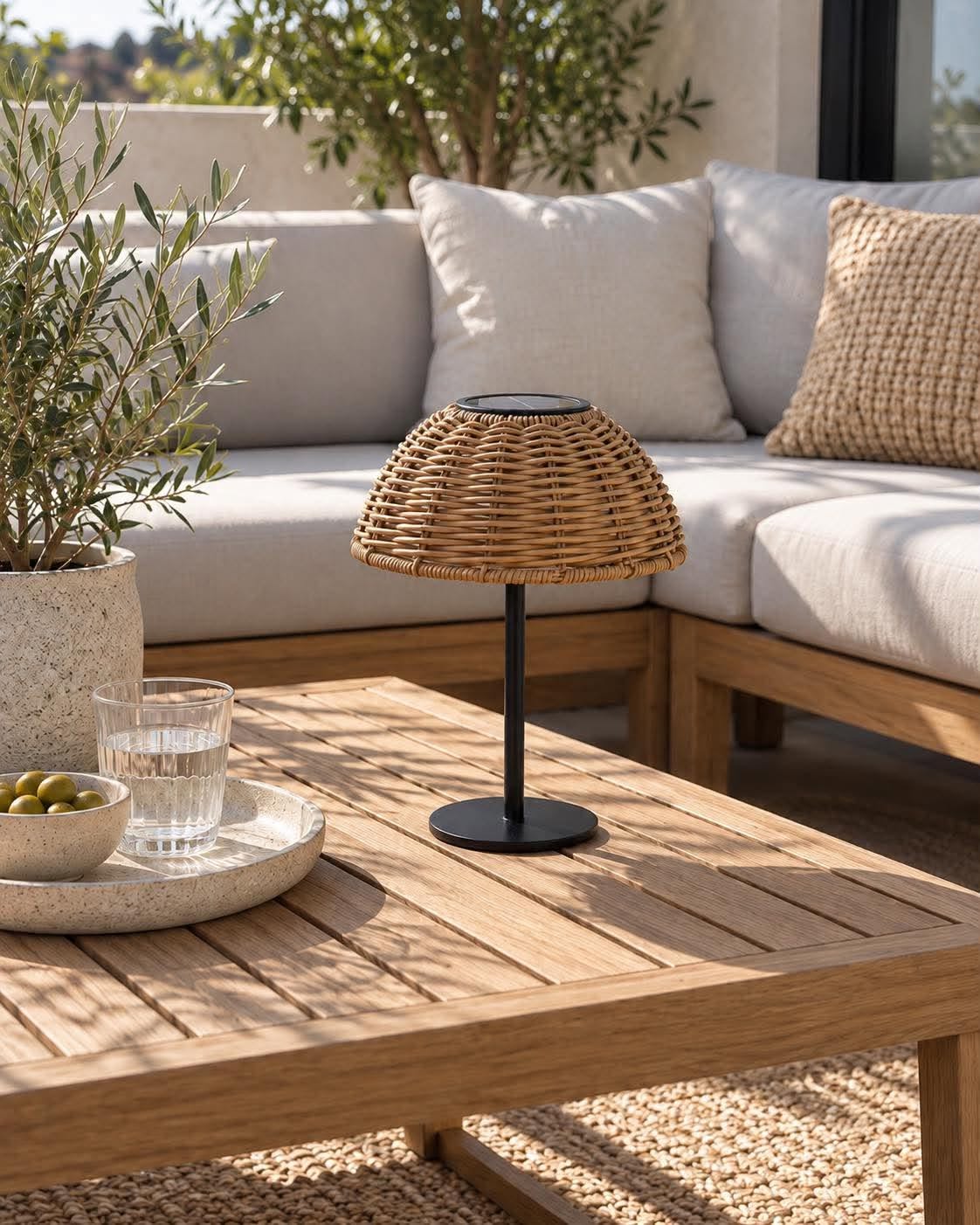 Bordlamp Solar LINA - Naturel