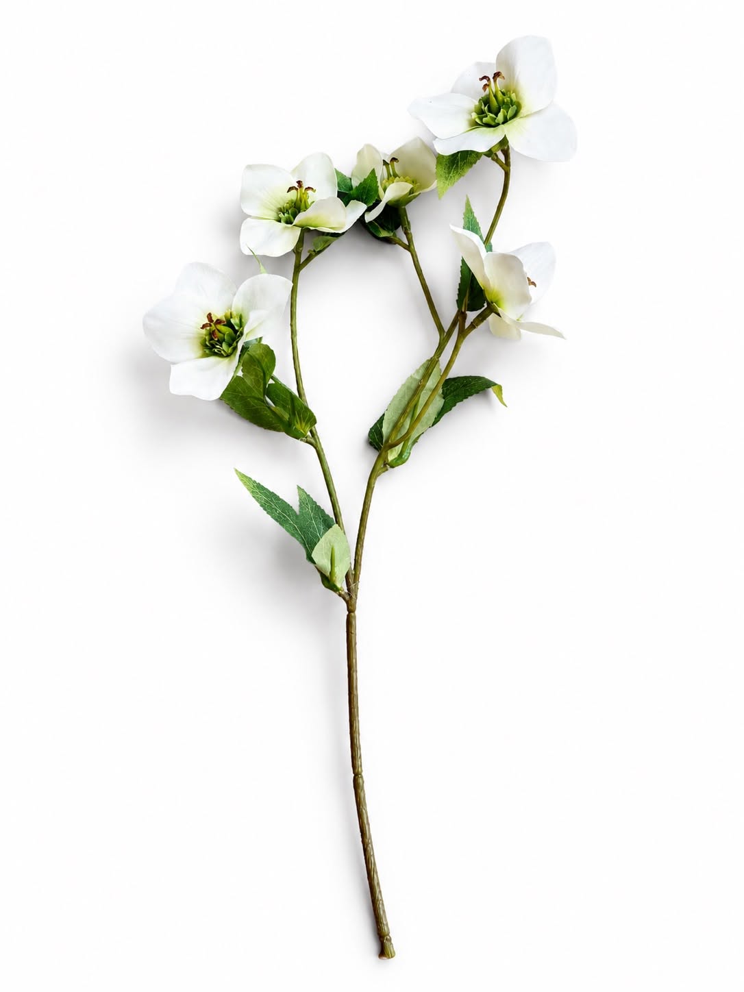 Witte kerstroos – kunstbloem