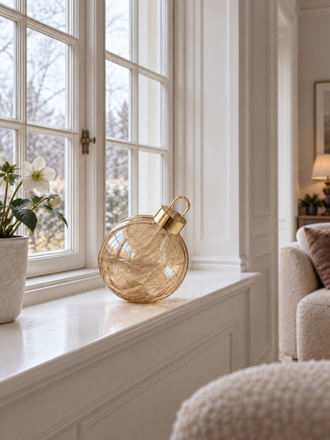 Kerstbal twinkling - Amber
