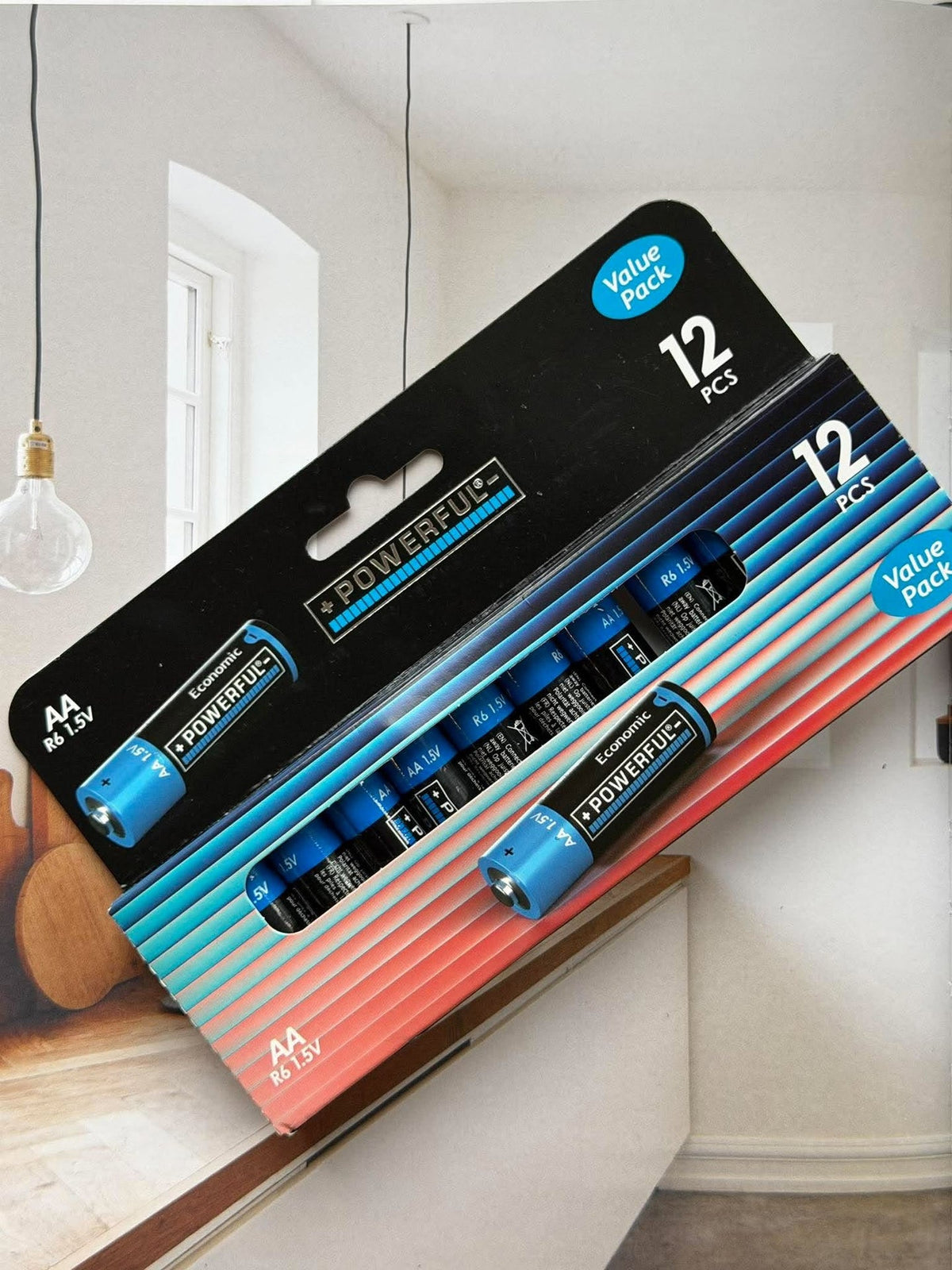 Batterijen AA - 12 st 1,5V