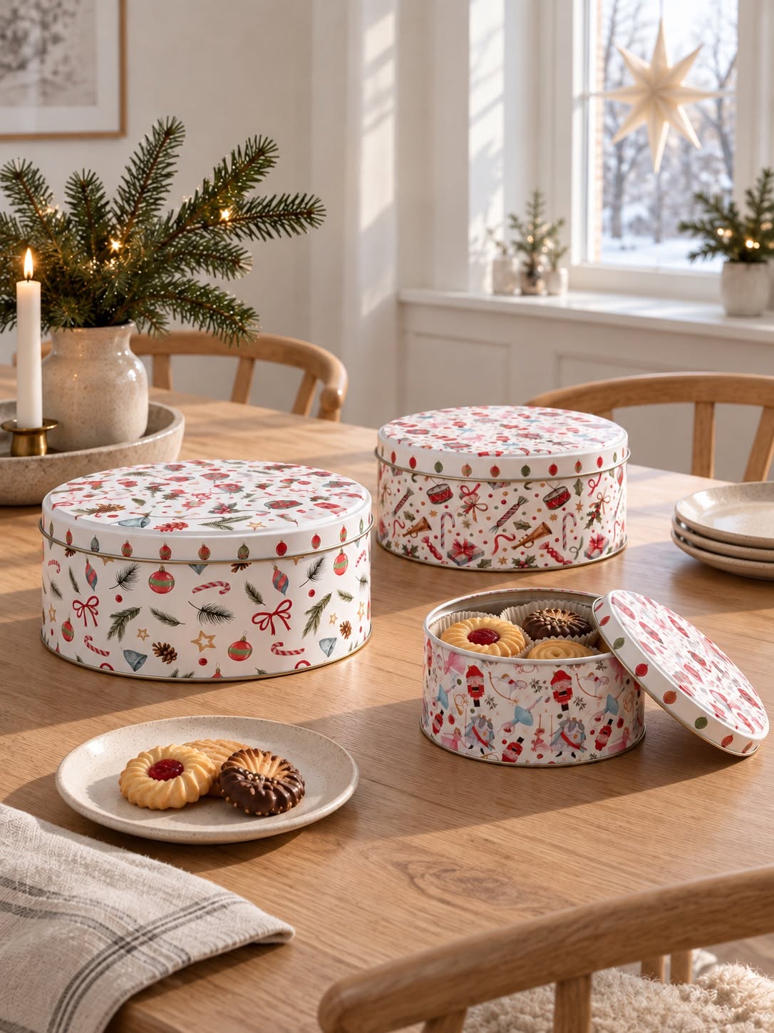 Koekblikken – Kerstmotief