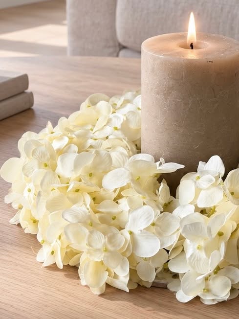 Krans Hortensia Wit