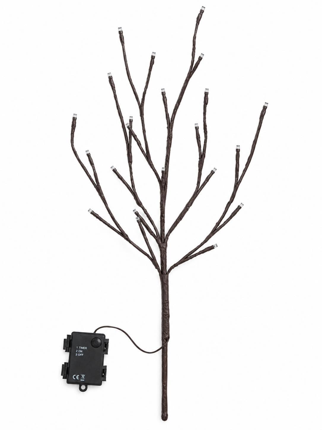 Decoratieve tak met 24 ledlampjes – warm wit