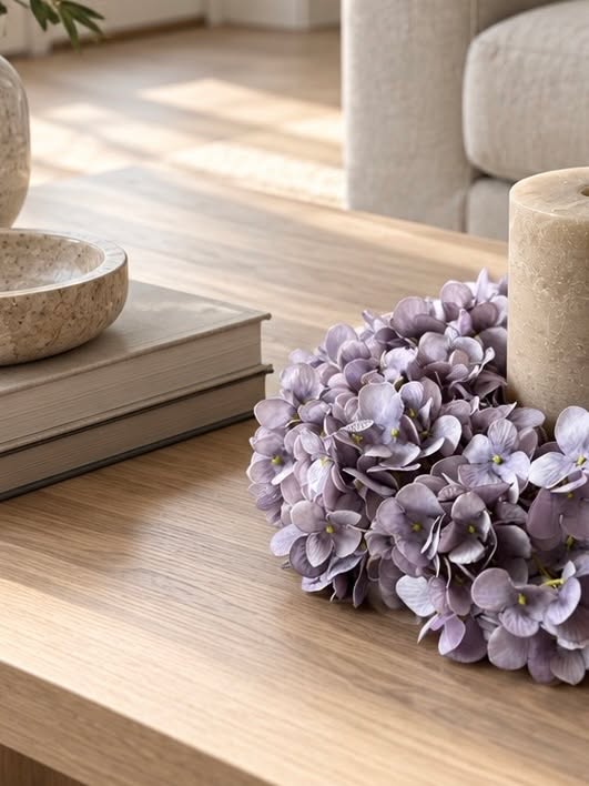 Krans Hortensia - Lila
