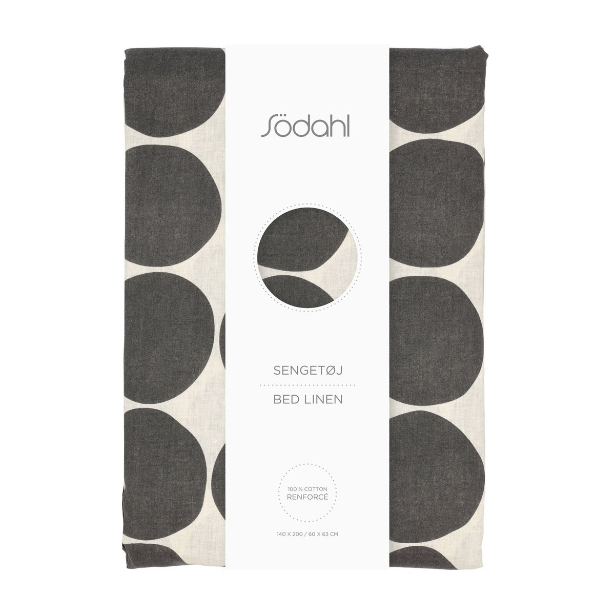 Dekbedovertrekset, Bubble ash, 140x200 - 63x60