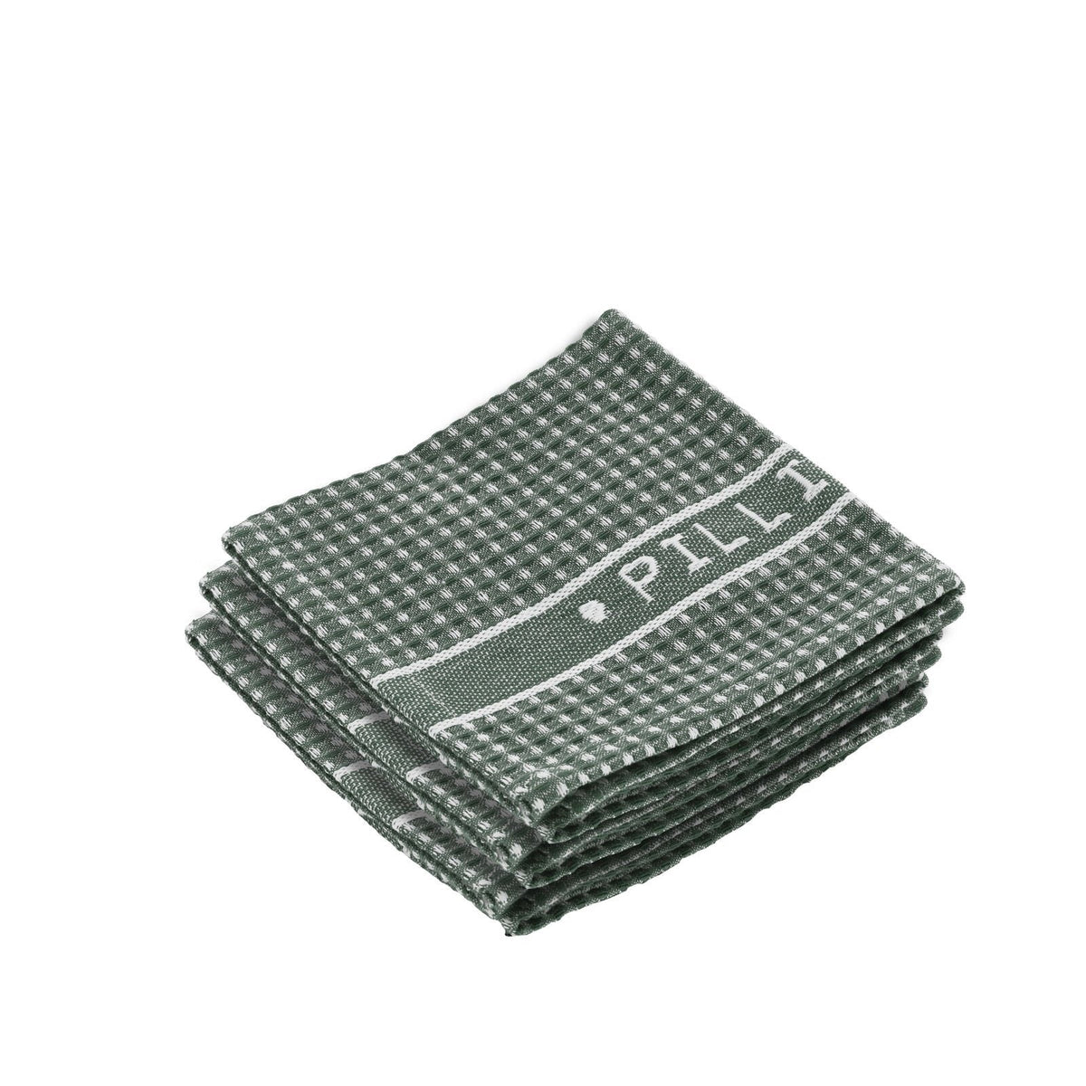 Keukendoekenset van 3 stuks - Wafelstructuur - Groen