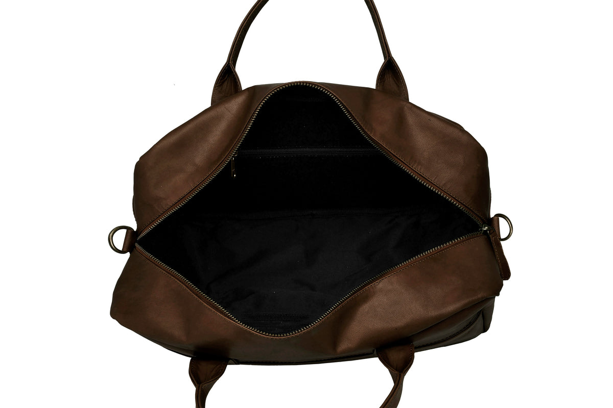 Weekendtas small Faust - Dark brown